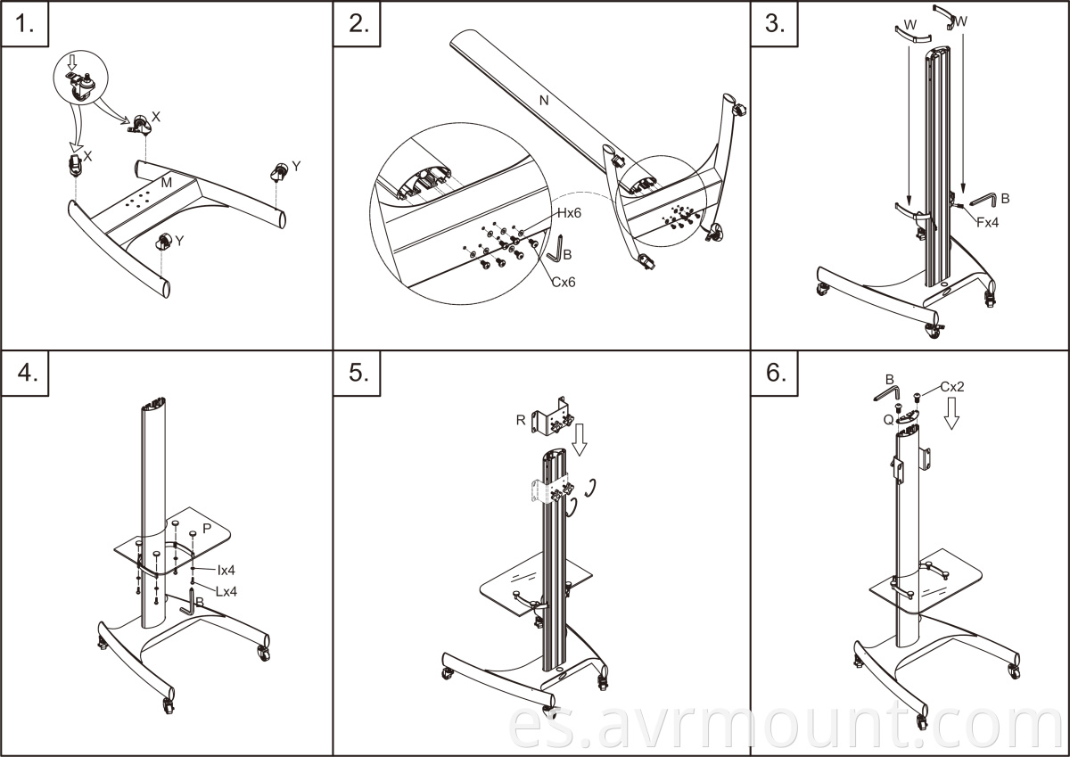 AVRT002 TV STAMD MANUAL